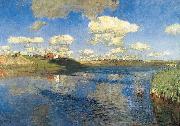 Isaac Levitan Lake. Russia Spain oil painting artist